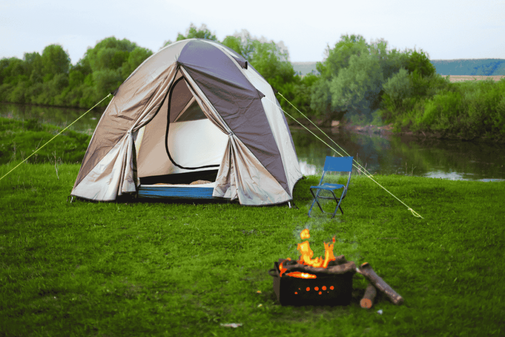 Traditional tent camping